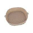 thumbnail image 1 of Monstrate Freidora de aire, bandeja para freír de silicona, resistente al calor, bandeja para hornear, horno reutilizable, alfombrilla para barbacoa, Cocina y Comedor Marrón Monstrate HA070984-01, 1 of 6