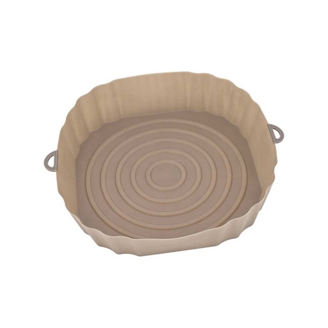 Monstrate Freidora de aire, bandeja para freír de silicona, resistente al calor, bandeja para hornear, horno reutilizable, alfombrilla para barbacoa, Cocina y Comedor Marrón Monstrate HA070984-01