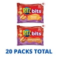 thumbnail image 4 of RITZ Bits Cheese and Peanut Butter Sandwich Crackers Variety Pack, Lunch Snacks, 20 Snack Packs, 4 of 18