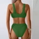 thumbnail image 4 of Traje de baño para mujer, moda, cómodo, color sólido, bikini, traje de baño de color liso para mujer, conjuntos de bikinis, trajes de baño para mujer, 4 of 9
