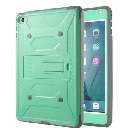 iPad Mini 4 Case, ULAK Hybrid Shock Absorbing Heavy Duty Rugged Screen Protector Hard Case with Kickstand Full Body Anti-slip Protective Cover For Apple iPad Mini (Best Ipod Mini Covers)