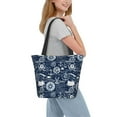thumbnail image 3 of Japuie Sailing Cruises Nautical Print Women's Crossbody Tote Handbag,Shoulder Bag,Casual Tote,Satchels Crossbody Purse,Top-handle Tote Handbag,for Travel College Work, 3 of 7
