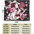 thumbnail image 3 of Hazbin Movie Hotel Blanket Flannel Fleece Throw Blanket Warm Blanket for Couch Decorative Gift Home Decor 40x50, 3 of 6