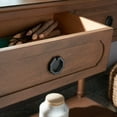 thumbnail image 4 of SAFAVIEH Allura French Brown Wood Console Table with Drawer (35.5 in. W x 13 in. D x 29.5 in. H), 4 of 14