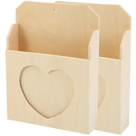 

2pcs Diy Use Blank Envelope Storage Box Stationery Pen Holder Color In Ornament Kids Toy