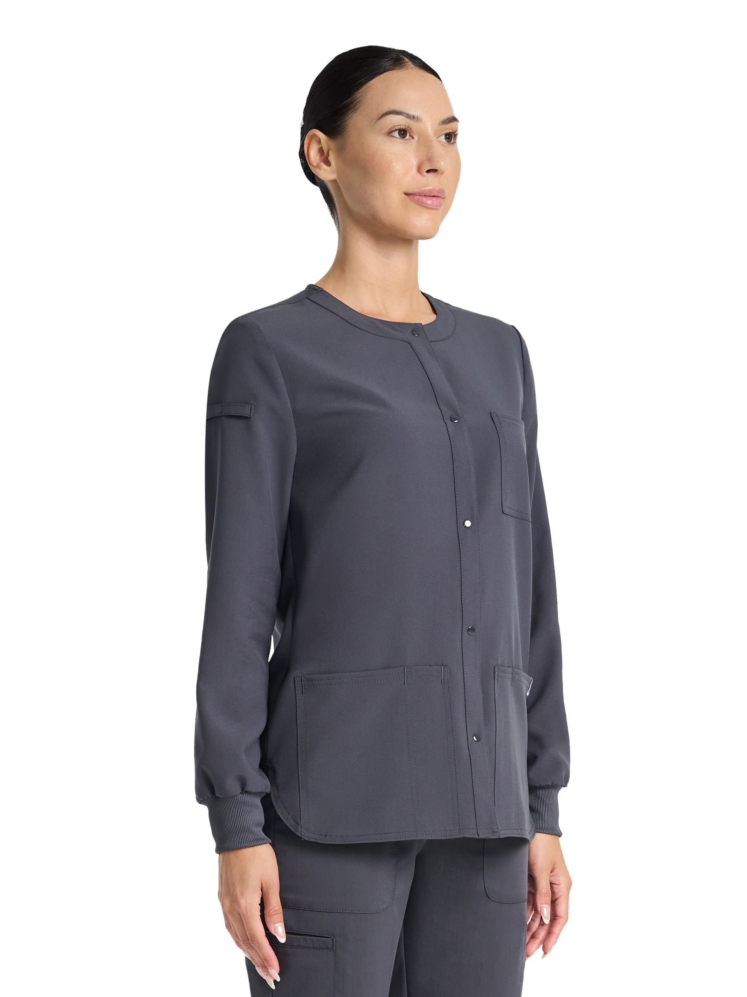 Scrubstar Fashion Seasonal Stretch Snap Warm-up Jacket, Sizes XS-3XL