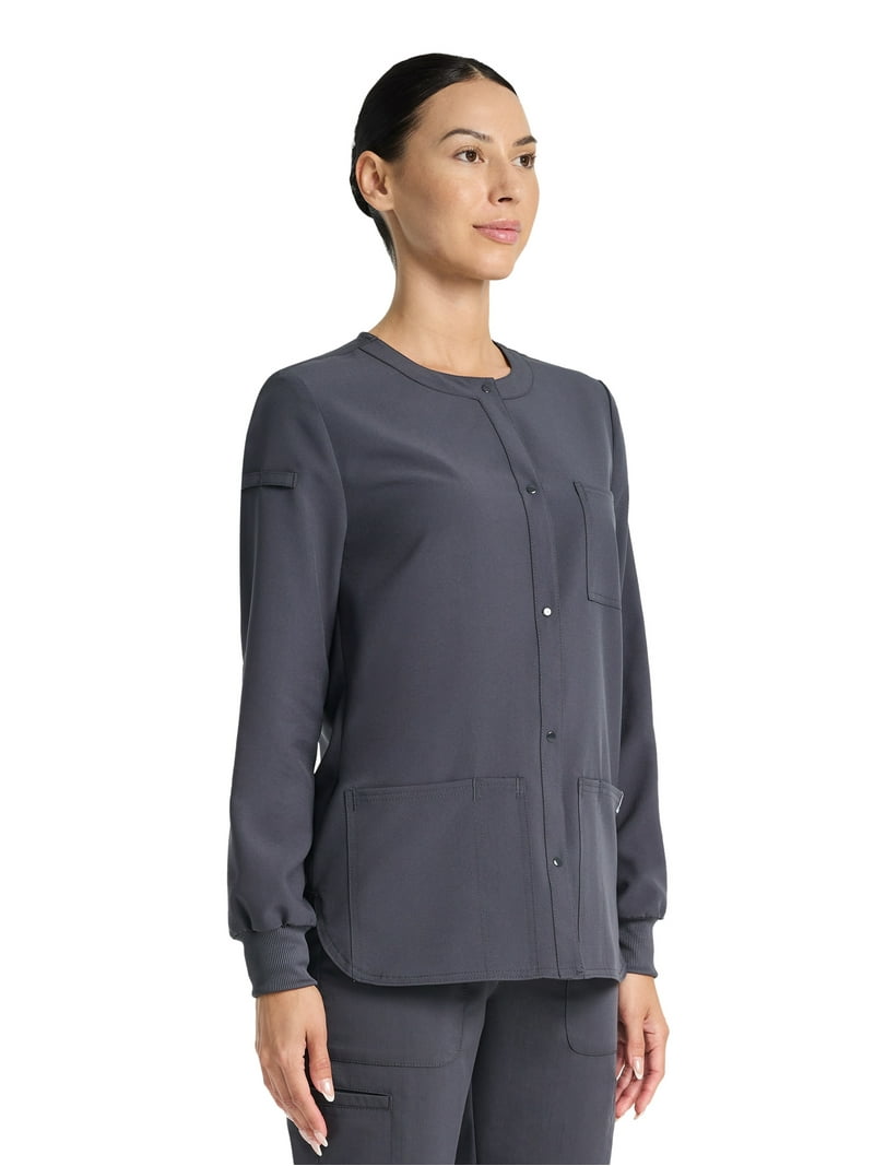 Scrubstar Stretch Snap Warm-up Jacket - Moisture Control Fabric