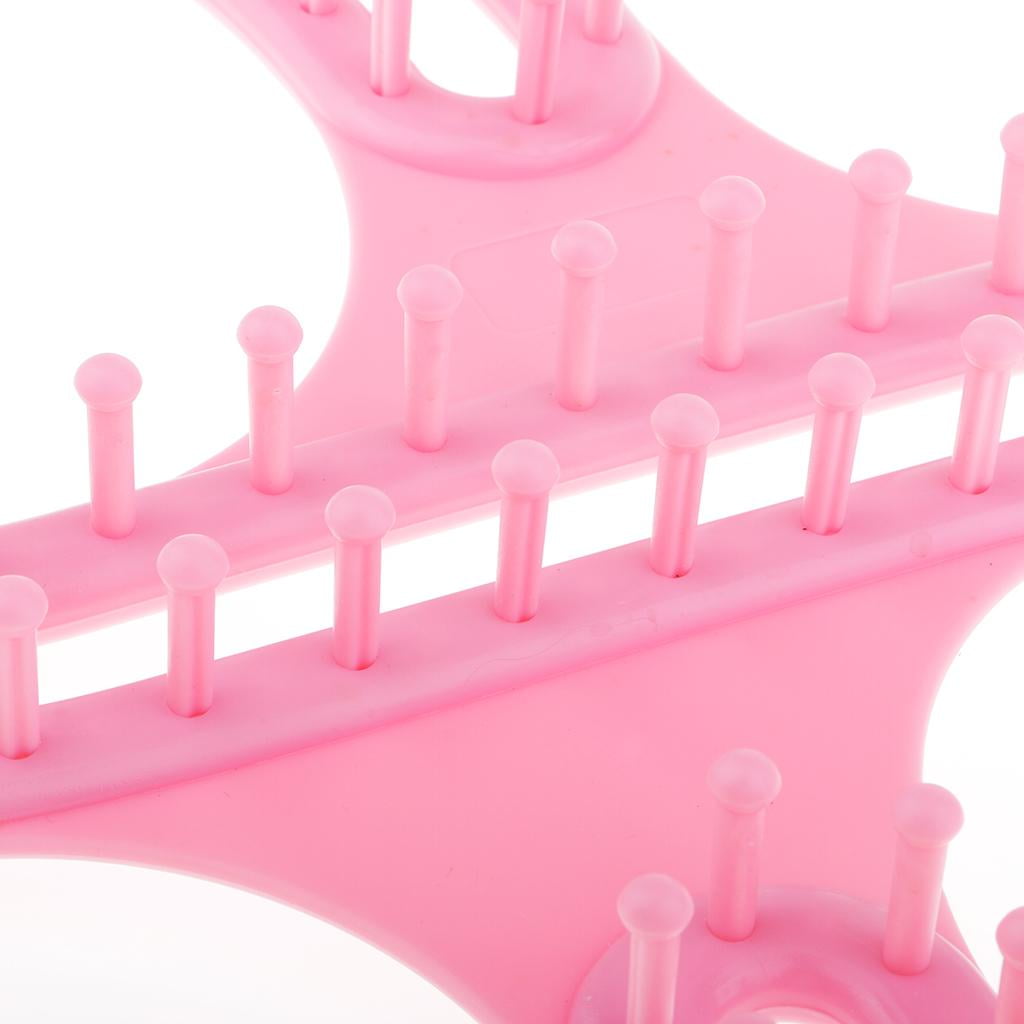 4pcs 8 Shape Loom knitting Board DIY s Knitting s Pink
