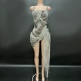 thumbnail image 1 of Novance Y2428-J Robes de Soirée Femmes Perles Chaîne à Pampilles Vêtements pour Femmes Automne 2023 Élégante Robe de Soirée pour Femmes Cristal Rouge, 1 of 5