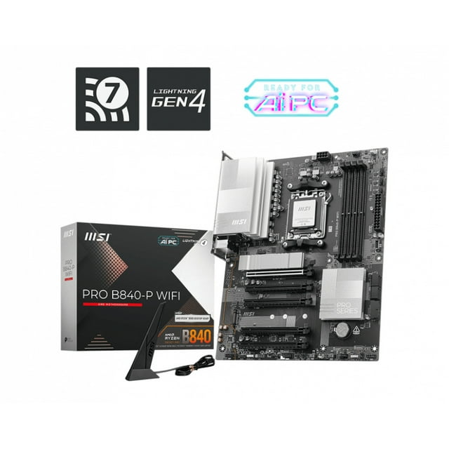 Tarjeta Madre MSI PRO B840-P WIFI AM5 DDR5 WIFI ATX