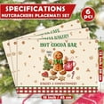 thumbnail image 2 of Christmas Placemats Set of 6 Red White Merry Christmas Table Mats Kitchen Mat for Dining Table Washable Linen Xmas Tree Gingerbread Dining Place Mat Table Decoration for Holiday Decor 12 x 18inch, 2 of 6