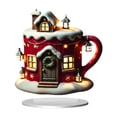 thumbnail image 3 of Adorno Navideño Acrílico Santa Ornamento Decorativo 2D Navidad Escritorio Regalo Único para Niños y Familia Adecuado para Fiestas Navideñas Decoración Doméstica Oficinas Estilo A, 3 of 8