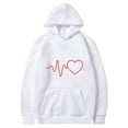 thumbnail image 5 of Xunlbb Hoodies for Women,Womens Fashion Casual Valentines Day Printing Long Sleeve Tops Hoodie Sweatshirts,Size S-3XL, 5 of 5