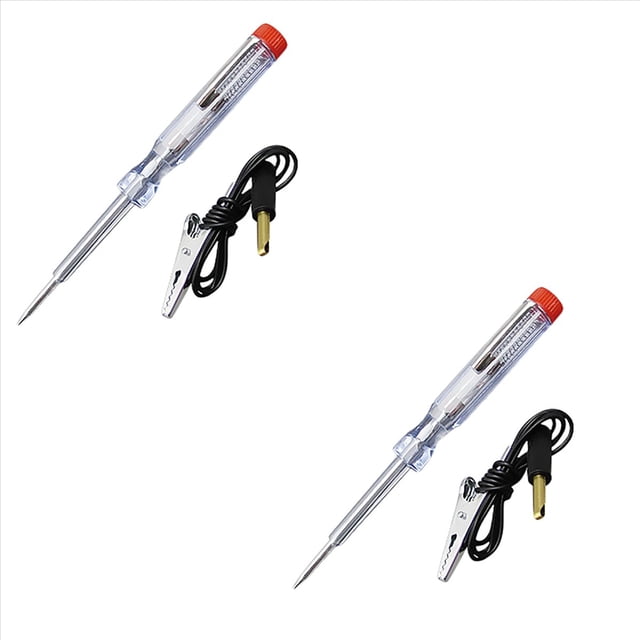 2X 6V 12V 24V DC Probe Light System Test Probe Lamp Auto Car Light Circuit Tester Lamp Voltage Test Pen Detector,2 * Circuit Tester(Instructions not included)