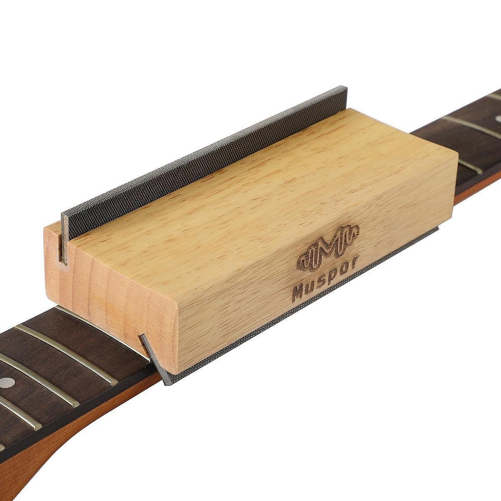 LeeQinersw 2 in 1 Guitar Bass Fret End Dressing Fret Universal Fret Beveling File for Banjo