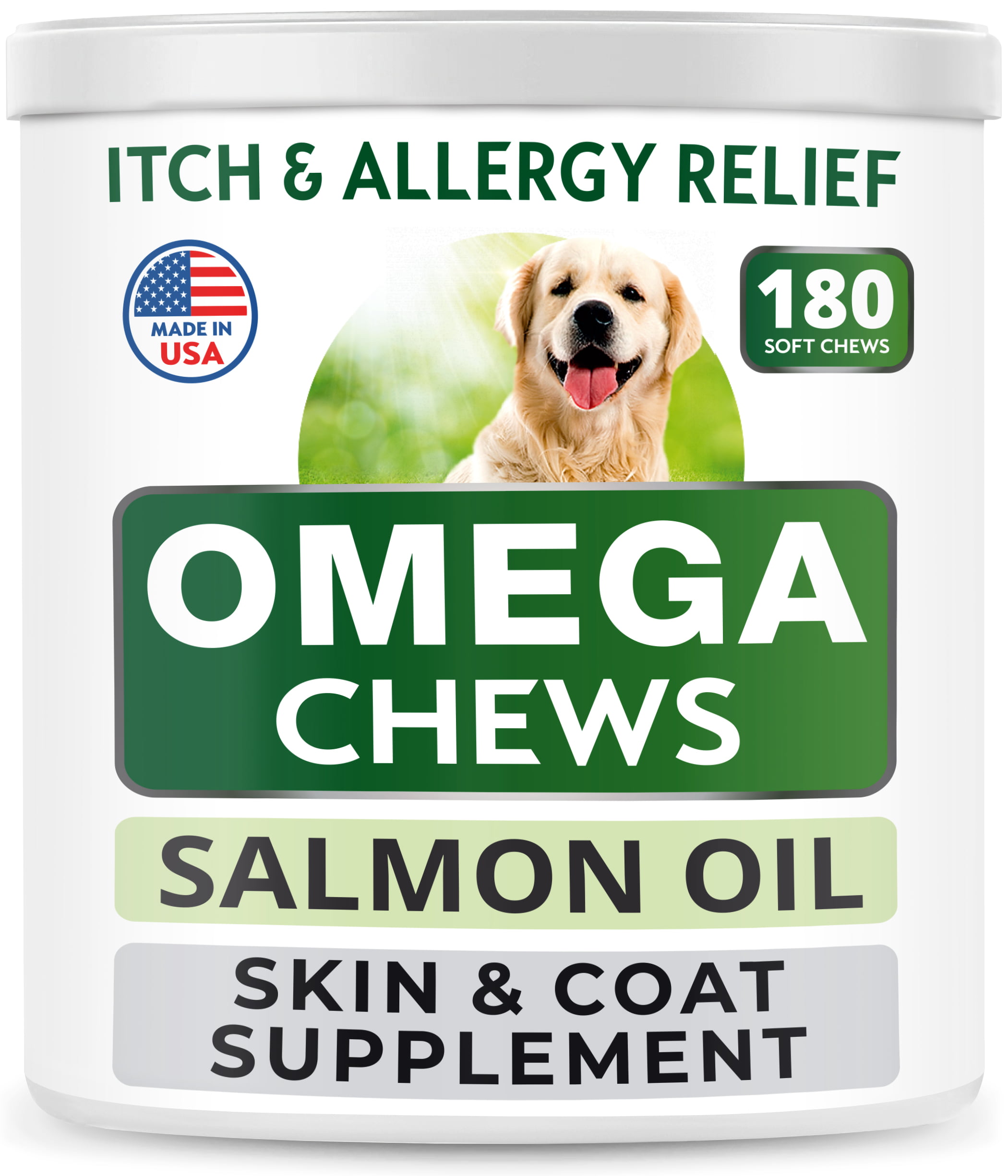 Omega 3 for Dogs 180 Fish Oil Chews for Dog Shedding