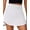 White, variant on PINSPARK Womens Golf Skirt Elastic High Waist Tennis Skort Wide Waistband Sport Skirts Weightless Workout Skorts for Pickleball Workout Running