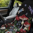 thumbnail image 6 of ZUXONGSY Car Seat Cover Towel Dragonfly Mushroom Print Protection for Front Bucket Seats Portable Cars Seat Towels for Sweat Auto Interior Decoration, 6 of 8