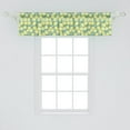 thumbnail image 2 of Ambesonne Lemons Window Valance, Citrus Fruits Drawing Repeating Pastel Tones Print, Curtain Valance for Kitchen Bedroom Decor with Rod Pocket, 54" X 12", Olive Green Yellow, 2 of 3