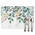 thumbnail image 2 of Fall Thanksgiving Placemats Set of 12 Plants Fall Eucalyptus Leaves Heat Insulated Linen Place Mats, Washable Stain-Proof Table Mats for Dining Tables Holiday Decor 13x19inch, 2 of 9