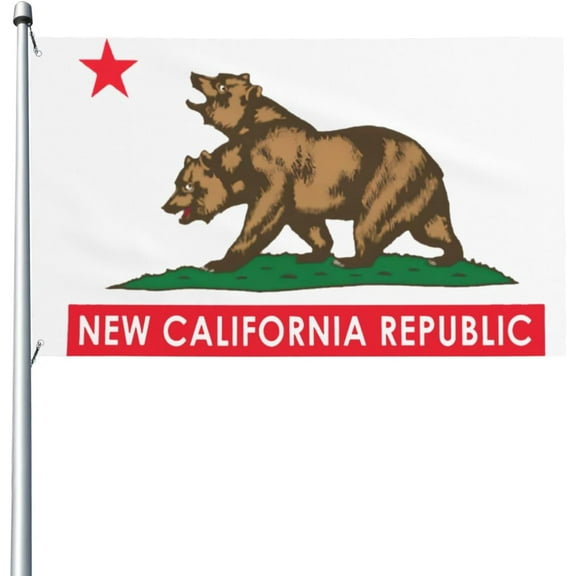 New California Republic 3x5 Flag Outdoor Flag Garden Yard Outdoor Outside Decorative Flag