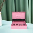 thumbnail image 4 of OULII locking cash box Cash Box Pink Receipt Management for Restaurants 1 Set, 4 of 7