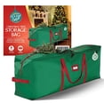 thumbnail image 2 of HOLIDAY SPIRIT Christmas Tree Storage Bag - Heavy-Duty Tree Bag with Durable Reinforced Handles & Zipper, Waterproof Storage Bag Protects from Moisture & Dust (Fits a 7.5FT Tree, Green), 2 of 4
