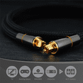 thumbnail image 4 of 2X HIFI 5.1 Digital SPDIF Fiber Toslink Optical Audio Cable 1M for TV Box Speaker Wire Soundbar Amplifier Subwoofer, 4 of 5