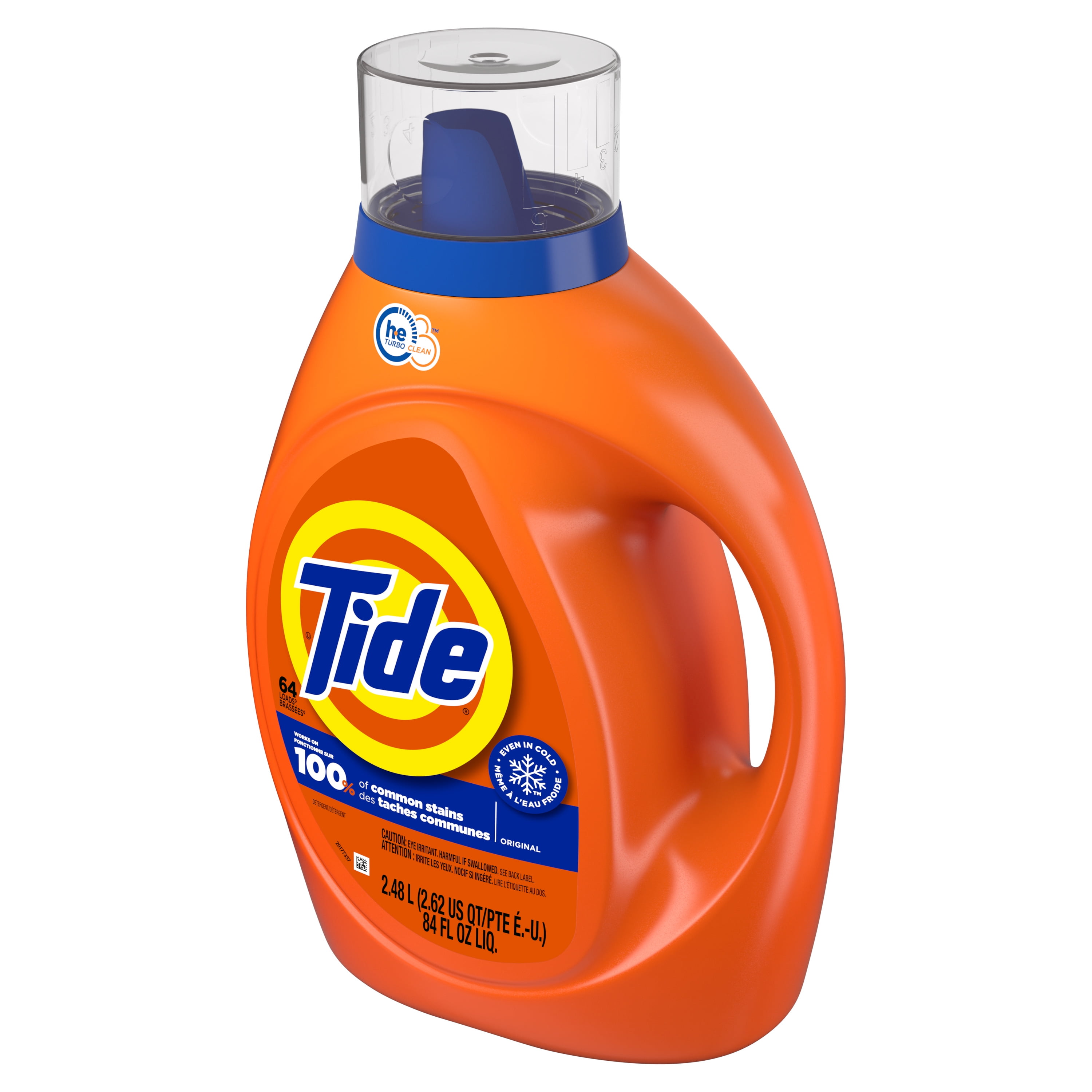 Tide Laundry Detergent Liquid, Original Scent, 80 fl oz, 64 Loads, HE Compatible