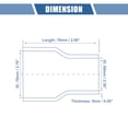 thumbnail image 3 of Unique Bargains 1 Pcs 60-70mm 2.36"-2.76" ID 76mm 2.99" Length 0° Blue Car Silicone Hose, 3 of 7