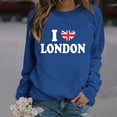 thumbnail image 1 of TINZ Chandail de Sport Décontracté pour Femmes, Style Britannique à la Mode avec Lettres Imprimées, Col Rond, Manches Longues (2) Veste Ajustée avec Capuchon Manteau Femme Fermeture Éclair devant Chandail à Capuchon à Fermeture à Glissière Femme, 1 of 3