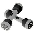 thumbnail image 1 of Shape Fit Core Adjustable Massage Dumbbell Set, Massage Hand Weights Training Set, Black, 1 of 5