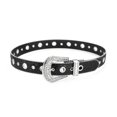 thumbnail image 4 of Punk Rhinestone Buckle Belts Woman Locomotive Full Sequins Waist Belts Western Cowgirl Y2K Girls Belt for Jeans Men Silver, 4 of 4