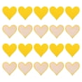 thumbnail image 1 of Unique Bargains Hearts Patches Yellow Iron-On Patch Sew Embroidered Applique 2.8x2.68 Inch Clothing Repair Backpack 20Pcs, 1 of 6