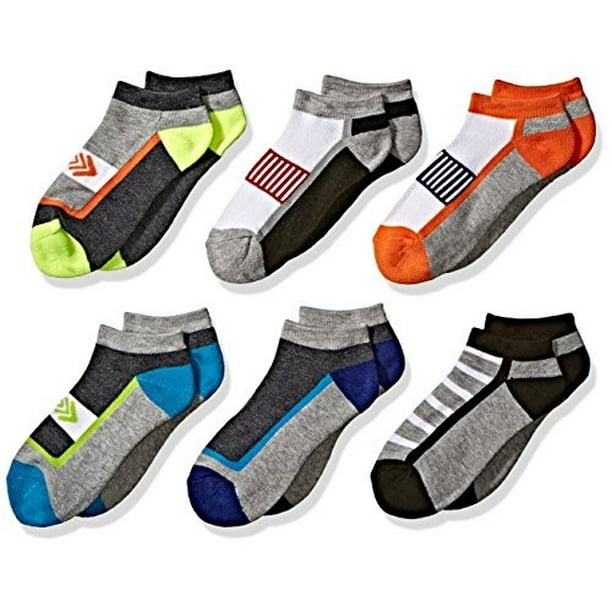 Jefferies Socks Boys Socks, 6 Pairs Sport Performance Colorful Pattern ...