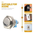 thumbnail image 3 of Viveous 2pcs Door Bell Ringer Button Door Bell Button Only Auto-reset Panel Push Button, 3 of 10