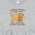 thumbnail image 4 of Inktastic Twinkle Twinkle Little Star One Year Old Birthday Girls Baby Dress, 4 of 5