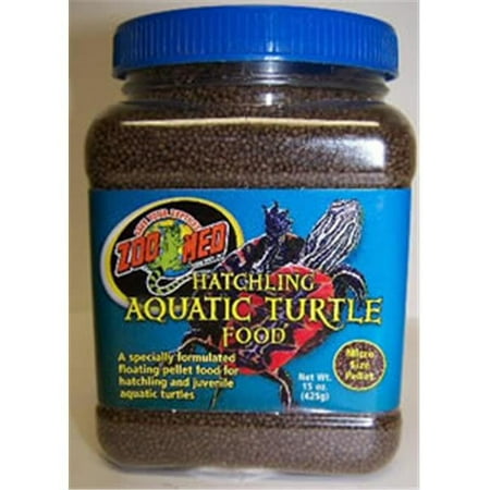Zoo Med Natural Aquatic Turtle Food - Hatchling Formula (Pellets) - 15 oz