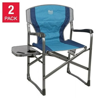 Timber ridge director's chair folding aluminum camping sale portable lightweight chair supports 300lbs with side table