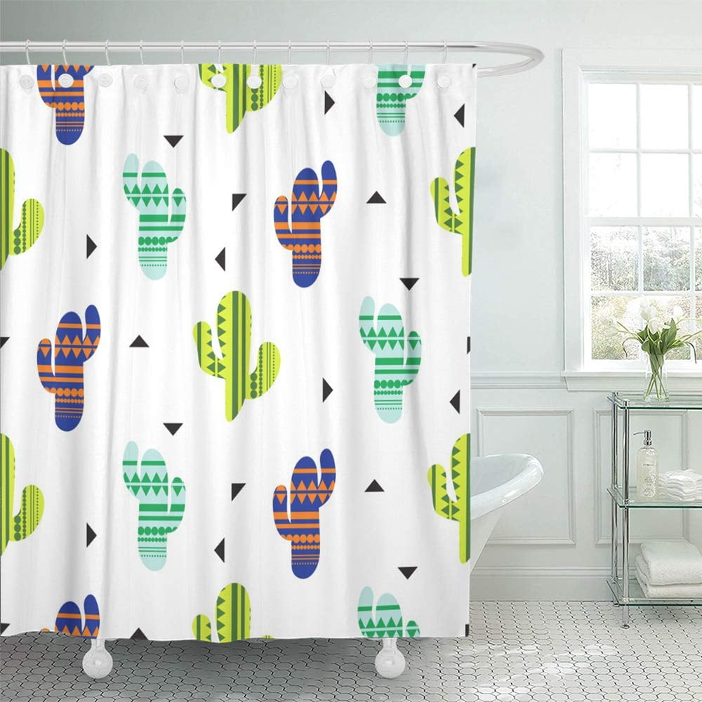 Shower Curtain Bath 66x72 Inch, Mexican Style Shower Curtain
