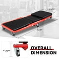 thumbnail image 4 of Z Folding Car Creeper 36-Inch 2-in-1 Rolling  Mechanic Work Stool Seat, Red, 4 of 6