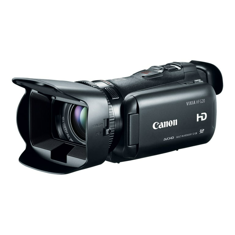 Canon VIXIA HF G20 - Camcorder - 1080p - 2.37 MP - 10x optical zoom - flash 32 GB - card - Walmart.com