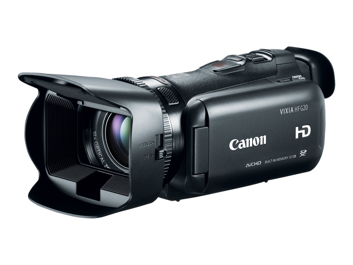 Canon VIXIA HF G20 - Camcorder - 1080p - 2.37 MP - 10x optical zoom - flash 32 GB - flash card - image 2 of 8