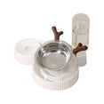 thumbnail image 3 of Juego de cuencos de comida y agua para gatos, cuencos s con botella de agua, cuencos desmontables e inclinados para perros pequeños, gatos y Astas marrones, 3 of 8