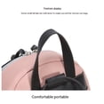 thumbnail image 4 of Mochila pequeña para mujer Mochila antirrobo con cremallera asegurada y mochila con borlas (rosa), 4 of 5