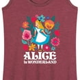 thumbnail image 3 of Alice In Wonderland - Wonderland Flowers - Women's Racerback Tank Top, 3 of 5
