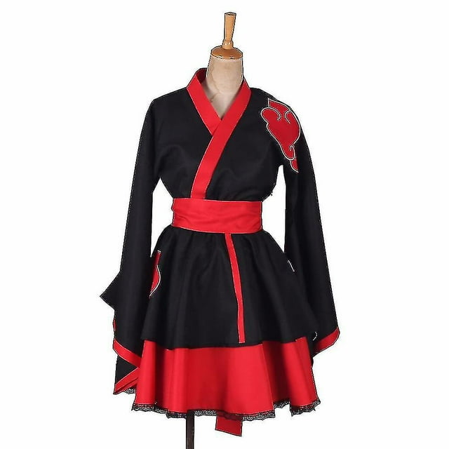 Vestido de Anime Ta de 6 estilos, disfraz de mujer, kimono Akatsuki, vestido de sirvienta, traje de ropa Uchiha Sasuke Ta