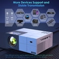 thumbnail image 4 of WiFi & Bluetooth 4K Projector, Full HD Native Movie Projector, Zoom Function & Keystone, 4 of 8