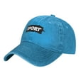 thumbnail image 3 of ZICANCN Moving Explosive Text Adjustable Baseball Cap Women , Hats for Men Adult Washed Cotton Denim Baseball Caps Fashion Blue, 3 of 6