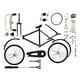 thumbnail image 1 of Bicicleta modelo bicicleta juguete estantería desmontable Diecast miniatura para bicicleta de cumpleaños negro desmontable Zulema Bicicleta en miniatura, 1 of 8